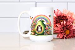 Colorful Fruit House with Cat Clipart Product Image 2