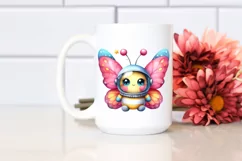 Funny Butterfly Astronaut Helmet | Sublimation Clipart Product Image 2