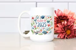 Class of 2025 Watercolor Elements Dove Clipart Product Image 2