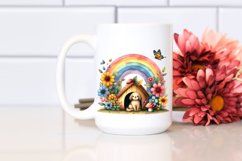 Colorful Fruit House with Dog Clipart Product Image 2