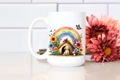 Colorful Fruit House with Dog Clipart Product Image 2