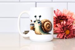 Cute Washed Watercolor Snail Product Image 2