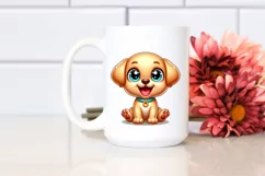 Colorful Baby Labrador Retriever PNG Product Image 2