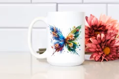 Abstract Vibrant Butterfly Made of , PNG Product Image 2