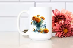 Watercolor Filled with Marigold | Clipart Product Image 2