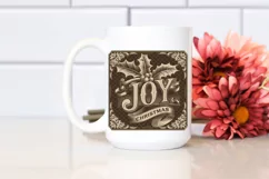 pencil sketch Joy Christmas Clipart PNG Product Image 2