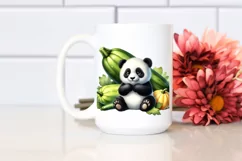 Funny Sitting Baby Panda | Sublimation | Clipart Product Image 2