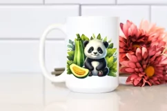 Funny Sitting Baby Panda | Sublimation | Clipart Product Image 2