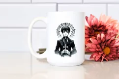 Watercolor Gothic Boy Sticker | Clipart Product Image 2