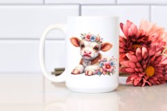 Baby Cow with Flowers Style Product Image 2
