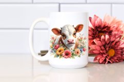 Baby Cow with Flowers Style Product Image 2