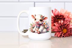 Baby Cow with Flowers Style Product Image 2