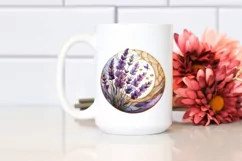 Like Material Lavender | Watercolor Golden Splash Clipart Product Image 2