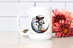 Cute Baby Zebra Halloween PNG Product Image 2