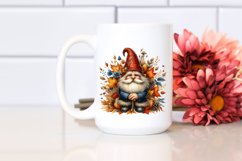 Watercolor Autumn Gnome PNG Product Image 2