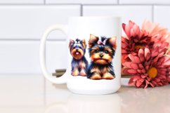 Cute Vibrant Yorkshire Terrier | Sublimation | Clipart Product Image 2