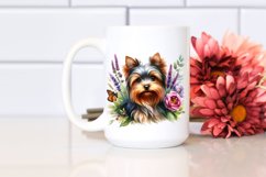 Cute Vibrant Yorkshire Terrier | Sublimation | Clipart Product Image 2