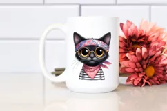 Funny Skinny Black Cat with Fancy es Product Image 2
