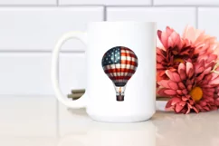 Vintage Dirty Hot Air Balloon with Fireworks Product Image 2