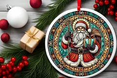 Round Christmas Ornament Sublimation|Clipart Product Image 1