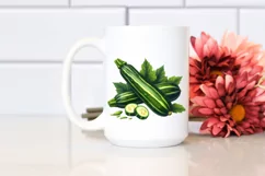 Watercolor Zucchini Sticker | Clipart Product Image 2