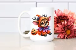 Cute Baby Elk Halloween Clipart Product Image 2