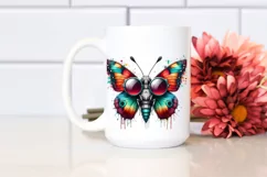 Quirky Colorful Sunglasses, Butterfly | Sublimation Clipart Product Image 2