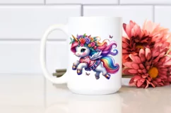 Jumping Baby Unicorn PNG Product Image 2