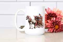 Vintage Horse Wagon Confetti | Clipart Product Image 2