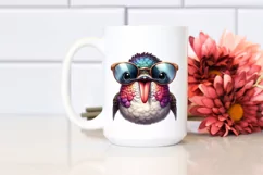 Funny Hummingbird Victory Sign | Sublimation Clipart Product Image 2