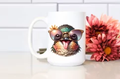 Funny Hummingbird Victory Sign | Sublimation Clipart Product Image 2