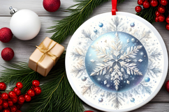 Round Christmass Ornament PNG Product Image 2