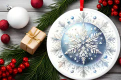 Round Christmass Ornament PNG Product Image 2