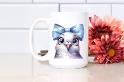 Dove Portrait Confused Goofy Clipart Product Image 2