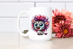 Colorful Baby Zebra Cartoon | Sublimation | Clipart Product Image 2