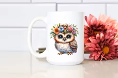 Cute Baby Owl Sitting PNG Product Image 2