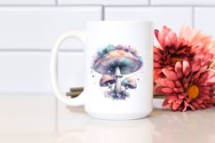 Mystical Mushroom,Watercolor Splash PNG Product Image 2