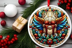 Round Christmas Ornament Sublimation|Clipart Product Image 1
