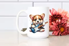 Rock Star Pembroke Welsh Corgi | Sublimation | Clipart Product Image 2