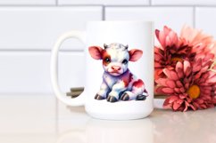 Cute Baby Cow in Style PNG Product Image 2