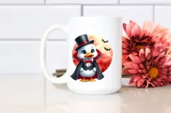 Funny Watercolor Vampire Duck Sublimation Clipart Product Image 2