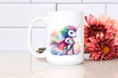 Colorful Baby Unicorn as Hero PNG Product Image 2