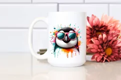 Quirky Colorful Penguin Sunglasses | Clipart Product Image 2