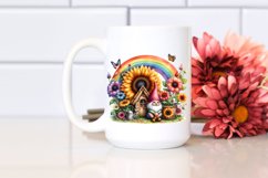 Gnome House with Sunflower | Sublimation | PNG Clipart Product Image 2