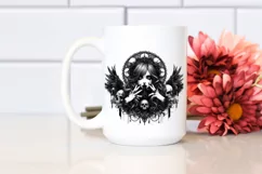 Detailed Gothic Girl PNG Product Image 2