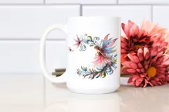 Detailed Watercolor Whimsical Fairy | Sublimation | PNG Product Image 2