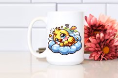 Colorful Baby Goldfinch Cartoon | Sublimation | Clipart Product Image 2