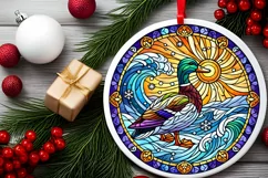 Round Christmas Ornament Sublimation|Clipart Product Image 1
