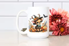 Cute Baby Elk Halloween Scene | Clipart Product Image 2