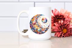 Colorful Moon Clipart Product Image 2
